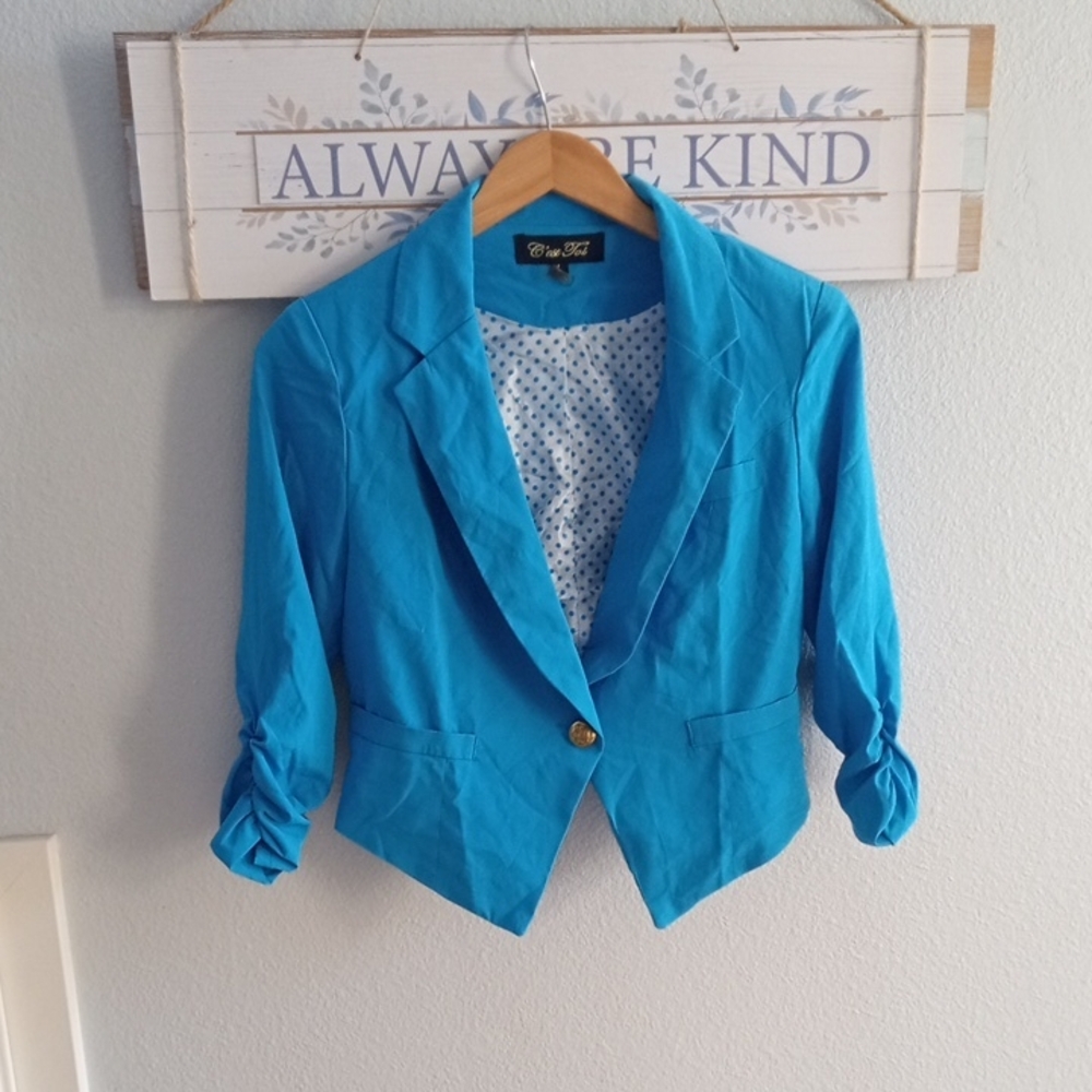 5/$13 vibrant blue blazer